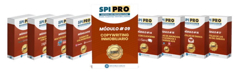 Los nueve bonos del Curso SPI-PRO