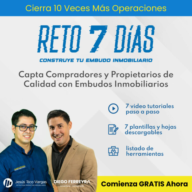 Reto de 7 días: construye tu embudo inmobiliario