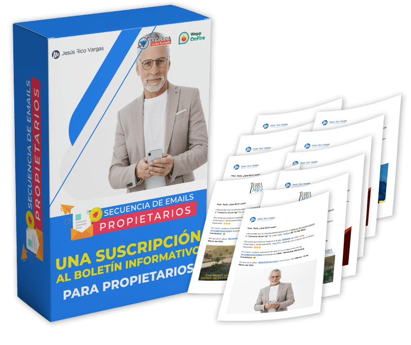 Una suscripcion al Boletin Informativo perfil Propietario mockup